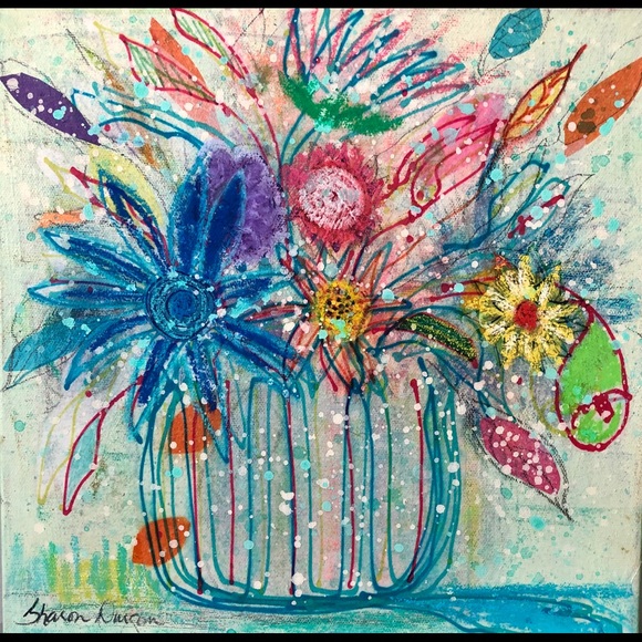 Original floral art - Picture 1 of 6